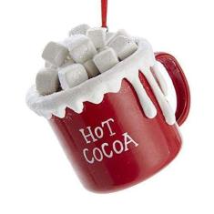 Imagem de Kurt S. Adler Hot Cocoa Cup Com Marshmallows Enfeite De Natal D3694