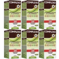 Imagem de Complexo B 600 Comprimidos Vitaminas B1 B2 B3 B5 B6 Arte nativa
