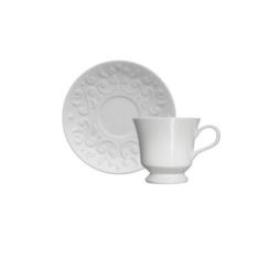 Imagem de xícara para café em porcelana Germer Tassel branca