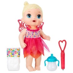 Boneca Bebê com Acessórios - Baby Alive - Hora do Suco - Vestido Azul -  Hasbro