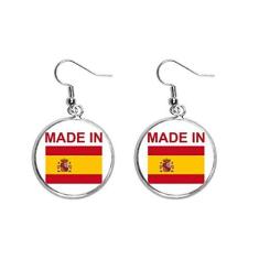 Imagem de Feito na Espanha, Country Love Ear Pendente Brincos de Prata Joias Femininas