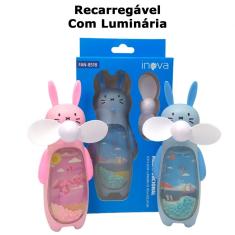 Imagem de Ventilador Portátil Recarregável Luminária Inova FAN-8518