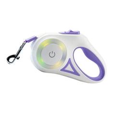 Imagem de Alça Ergonômica Design Confortável Coleira para Caminhada para Cães Coleira Firme e Durável para Cães Com Controle de Toque Coleira Retrátil para Animais de Estimação Retrátil