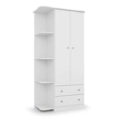 Imagem de Guarda-Roupa Infantil New Baby 2 Portas E 2 Gavetas Branco - Batrol Mó