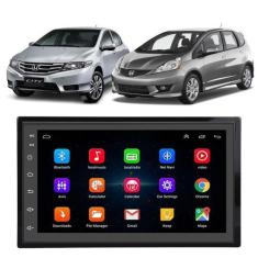 Imagem de Kit Multimídia Android Fit 2004 A 2012 City 2009 A 2014 7" GPS Integra