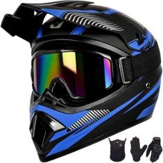 Imagem de Capacete de motocross Yesmotor Youth Kids Full Face aprovado pelo DOT