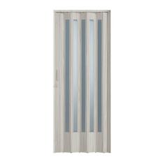 Imagem de Porta Sanfonada PVC Plastporta 210x96cm Translucida BCF Pecan