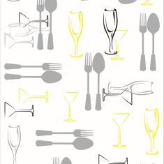 Imagem de Papel De Parede Lavável Talheres De Fundo  18M