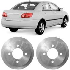 Imagem de Par Disco Freio Toyota Corolla 1.8 1.6 2003 a 2007 Traseiro