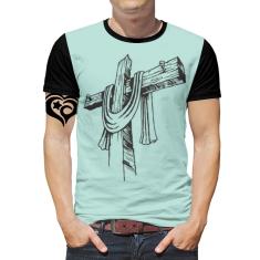 Imagem de Camiseta Jesus Gospel criativa Evangélica Masculina Blusa CG