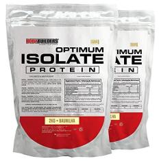 Imagem de Kit 2x Optimum Isolate Whey Protein 2kg - Bodybuilders Sabor Baunilha