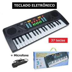 Imagem de Teclado Eletrônico Infantil 37 Teclas + Microfone - Band Stand