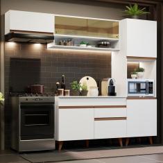 Imagem de Cozinha Completa 250004 Com Armário E Balcão Branco Branco