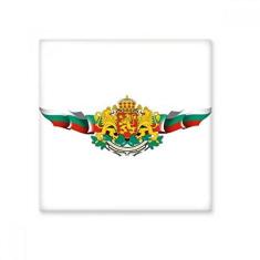 Imagem de Decalque brilhante de ejo de cerâmica com emblema nacional da bandeira da Bulgária