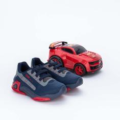Imagem de Tênis Infantil Kidy Play Preto e Amarelo Neon com-Masculino