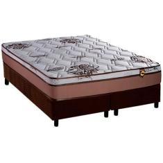 Imagem de Cama Box Queen: Colchão Molas Luckspuma Masterpocket Ensacadas Caribe