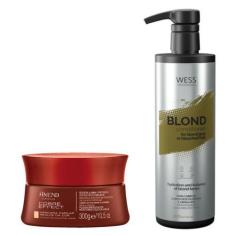 Imagem de Amend Máscara Cor Cobre 300G + Wess Cond. Blond 500ml - Amend/Wess