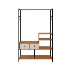 Imagem de Guarda-Roupa Closet Sevilha 2 GV Preto e Canela