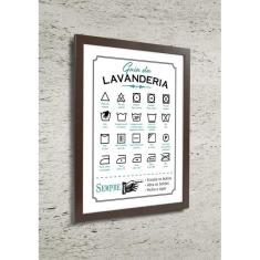Imagem de Quadro Guia da Lavanderia - Quadro Novo