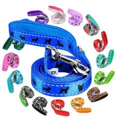 Imagem de EcoBark Coleira para cães – Coleira macia e reflexiva com alça acolchoada – forte e durável – Treinamento e puxão para cães pequenos, médios ou grandes (azul royal)