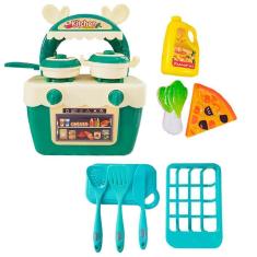 Imagem de Brinquedo Cozinha Feliz Fogão E Acessórios Verde