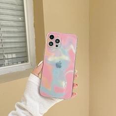 Imagem de Capa de telefone transparente colorida em aquarela para iPhone 11 12 Pro Max 12 Mini X XR XS Max 7 8 Plus SE 2020 Capa macia para iPhone12 Pro