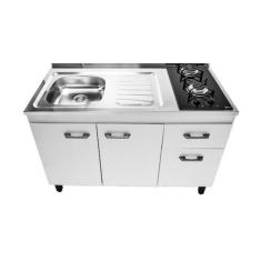 Imagem de Fogão Pia Solo 120x57cm Cuba N5-110 Esq./Cooktop Direito c/ válvula, B