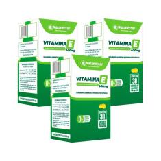 Imagem de Kit Vitamina E 400mg Natunectar – 3 unid (90 cápsulas)