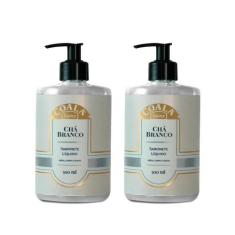 Imagem de Kit 2 Sabonetes Líquido Chá Branco Coala Mãos Corpo Rosto 500ml