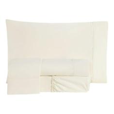 Imagem de Jogo Cama Lençol Essencial Casal 200 Fios 4 Peças Palha