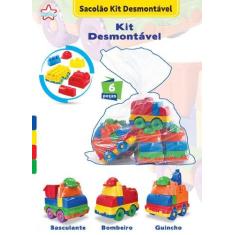 Imagem de Brinquedo Kit Carrinho Desmontável Sacolão Big Star 6 Peças Idade +18