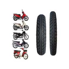 Imagem de Kit 2 Pneus para Biz 125 - 80/100-14 e 60/100-17 Dianteiro e Traseiro 