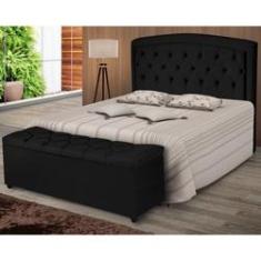 Imagem de Conjunto Quarto Recamier Grécia Cabeceira Milão Queen 160 Cm