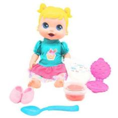 Imagem de Boneca Babys Collection Comidinha Super Toys