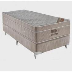 Imagem de Cama Box Ortobom Solteiro + Colchão Airtech Springpocket 88X188X61