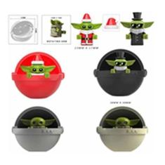 Imagem de Bonecos Blocos Montar Coleção Natal Baby Yoda Mandalorian - Mega Block