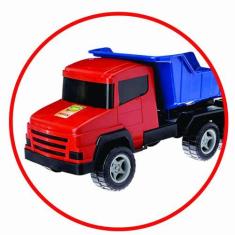 Imagem de Carrinho Caminhão Caçamba Brinquedo Grande Super Truck 58cm - Adijomar