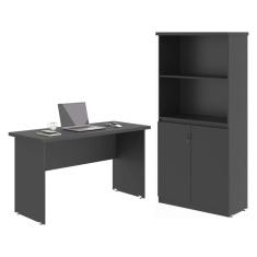 Imagem de Mesa De Computador E Armario Japão Preto Onix