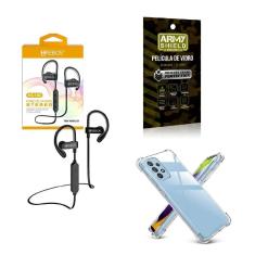 Imagem de Kit Capinha Samsung A54 + Fone De Ouvido Hs188 + Película 3D