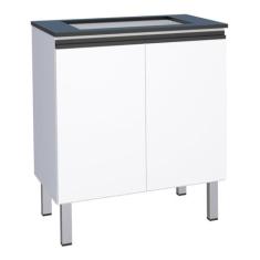 Imagem de Balcão de Cozinha para Cooktop 4 Bocas Pauini Branco