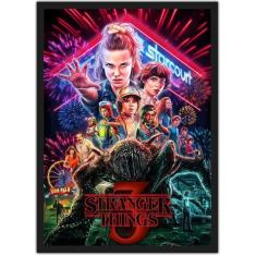 Imagem de Quadro Decorativo Stranger Things Filmes Cinema Salas Quartos Decoraçõ