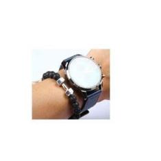 Imagem de Pulseira Masculina Macrame Preta