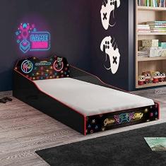 Imagem de Cama Infantil com Laterais de Proteção Gamer Pura Magia Preto