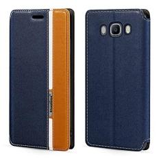 Imagem de Capa para Samsung Galaxy J7 2016, capa flip de couro com fecho magnético multicolorido fashion com suporte para cartão para Samsung Galaxy J7 2016 (5,5 polegadas)