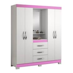 Imagem de Guarda-Roupa 4 Portas Nt 5015 Rosa - Notável