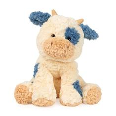 Imagem de GUND Cozys Collection Vaca Stuffed Animal Pelúcia para Idades 1 e Acima, Creme / Azul, 10 "
