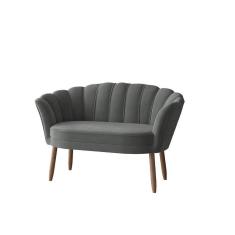 Imagem de Namoradeira 2 Lugares Confortável Recepção Sala Quarto Flor Cor: Cinza