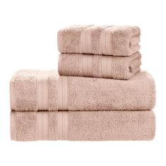 Imagem de Kit Jogo De Toalhas Karsten 4 Peças Banho e Rosto Unika Fio Penteado 5