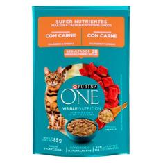 Imagem de Ração Úmida Nestlé Purina One Carne para Gatos Adultos e Castrados - 85 g