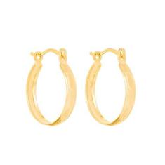 Imagem de Brinco Rommanel Banhado Ouro 18k Argola Trabalhada 524035